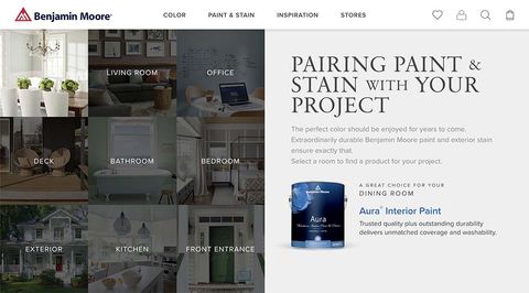 Benjamin Moore® Website Redesign — Web screenshot