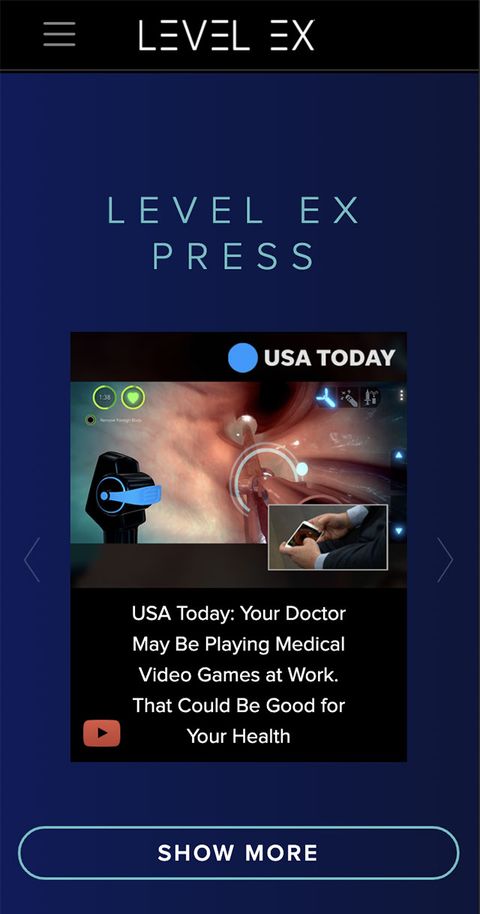 Level Ex Website — Mobile Web screenshot