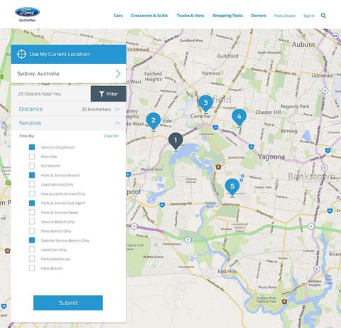 Ford Website Redesign — Web screenshot