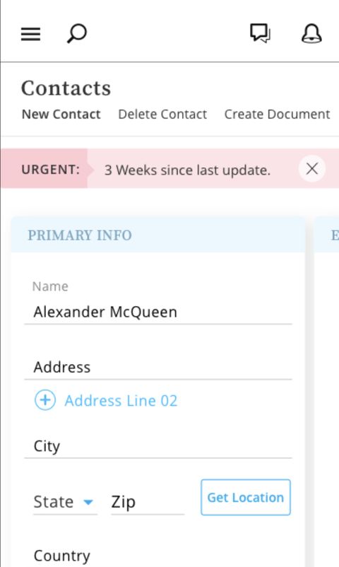 Jacoby & Meyers — Enterprise White-Label CRM — Mobile Web screenshot