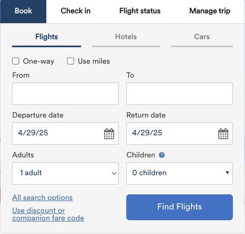 Alaska & Hawaiian Airlines — Accessible Shopping — Web screenshot
