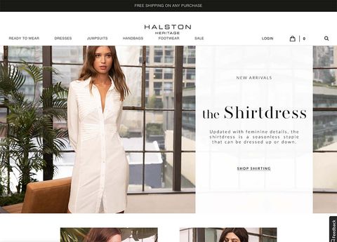 Halston — Halston Website case-study screenshot