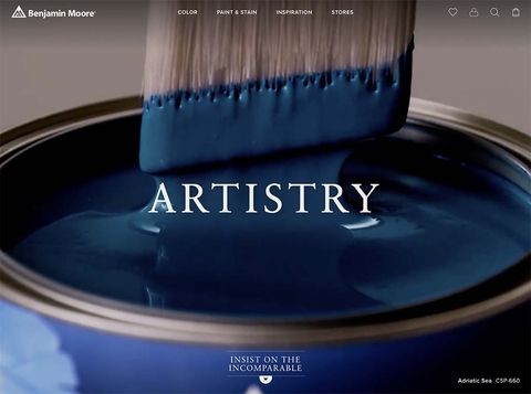 MXM — Benjamin Moore® Website Redesign case-study screenshot