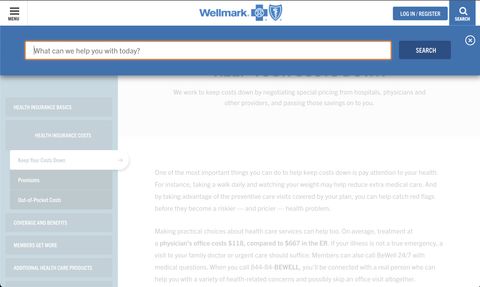Wellmark® Website Redesign — Web screenshot