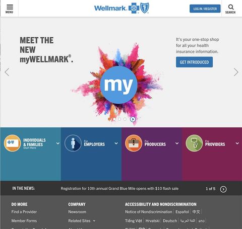 Wellmark® Website Redesign — Web screenshot