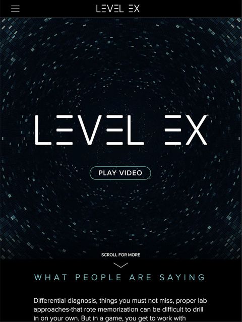 Level Ex Website — Tablet Web screenshot