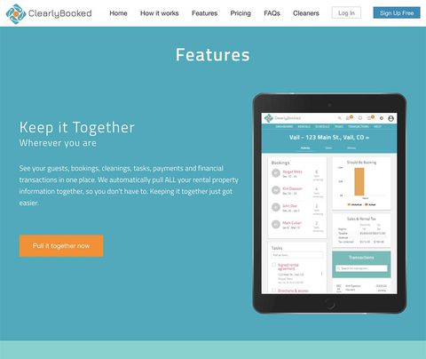 Clearly Booked Mobile App — Web screenshot