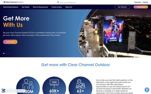 Clear Channel Outdoor — Clear Channel Outdoor — Redesign + App Starter case-study screenshot